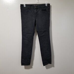 American Eagle Outfitters Jeans Black Jegging Super Stretch Women's 12